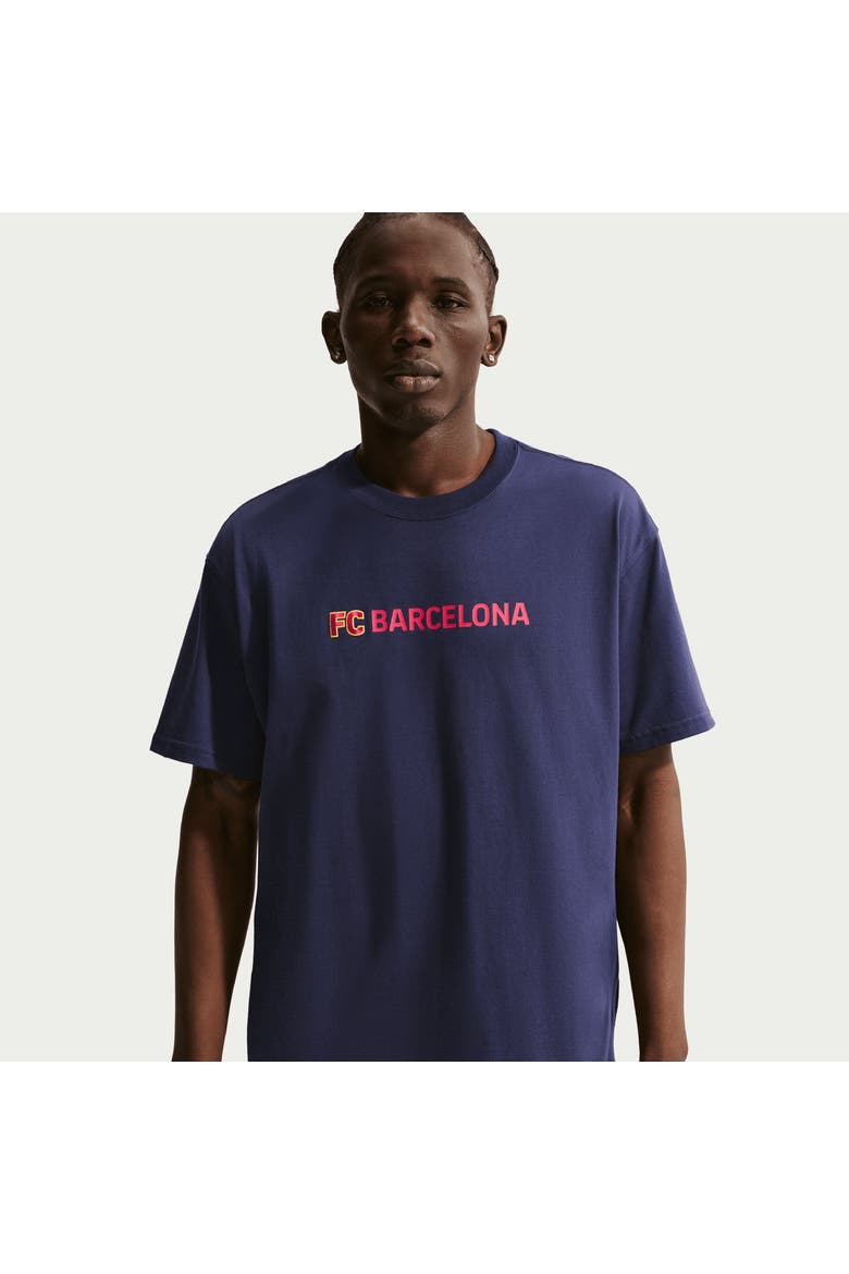 Men's Nike  Blue Barcelona Premium Name T-Shirt, Alternate, color, Blue