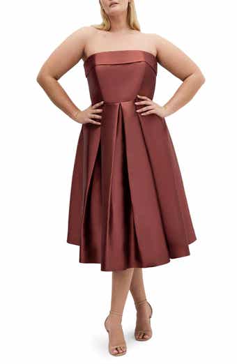 Tiffany Strapless Fit & Flare Dress