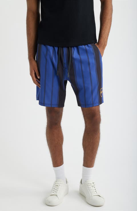Santo Futbol Tech Stripe Drawstring Shorts