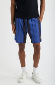 SANTO STUDIO Santo Futbol Tech Stripe Drawstring Shorts