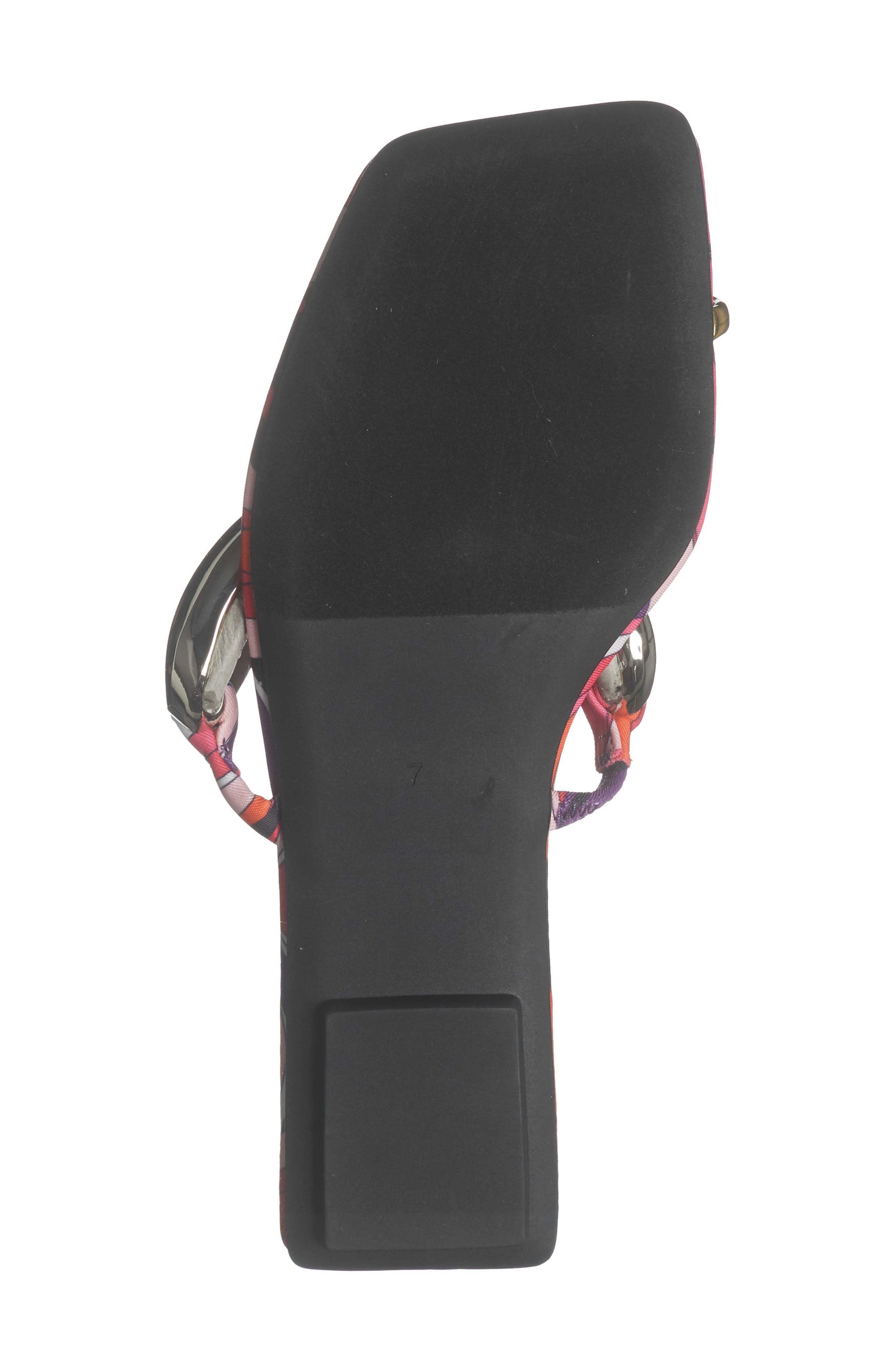 Jeffrey Campbell Guilded-2 Toe Loop Sandal, Alternate, color, Red Pink Multi