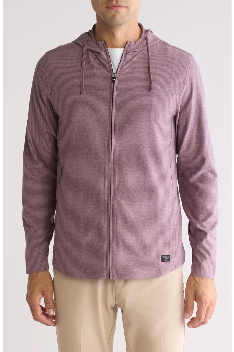 Shaker Heights Full Zip Hoodie, Main, color, HEATHER MAUVE WINE