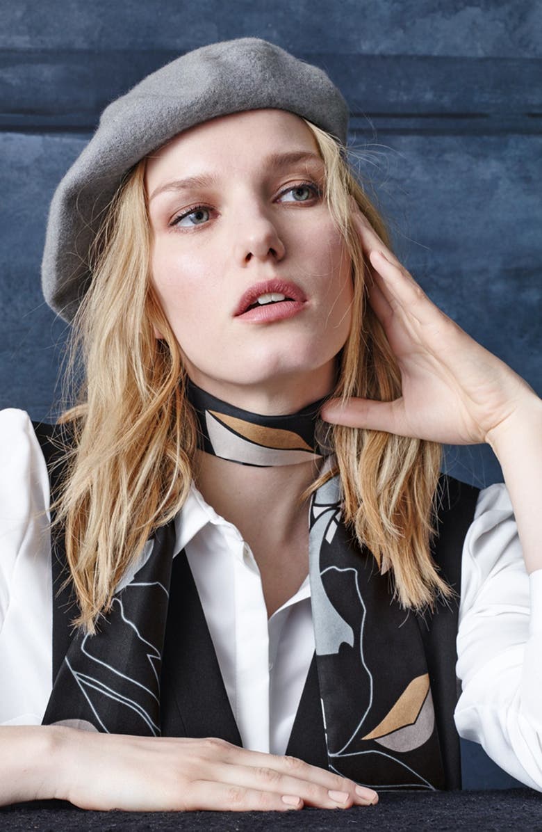 Halogen<sup>®</sup> Wool Blend Beret, Alternate, color, 