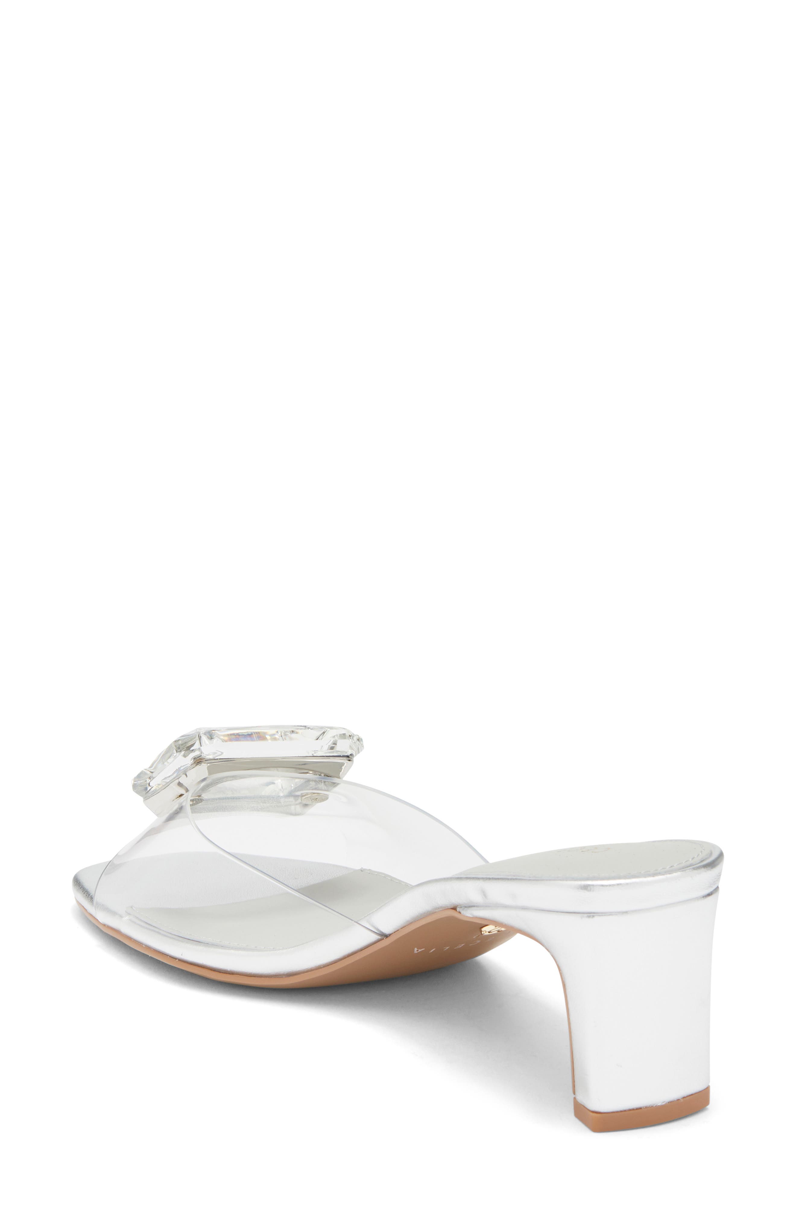 Park Avenue Jewel Detail Sandal, Alternate, color, SILVER