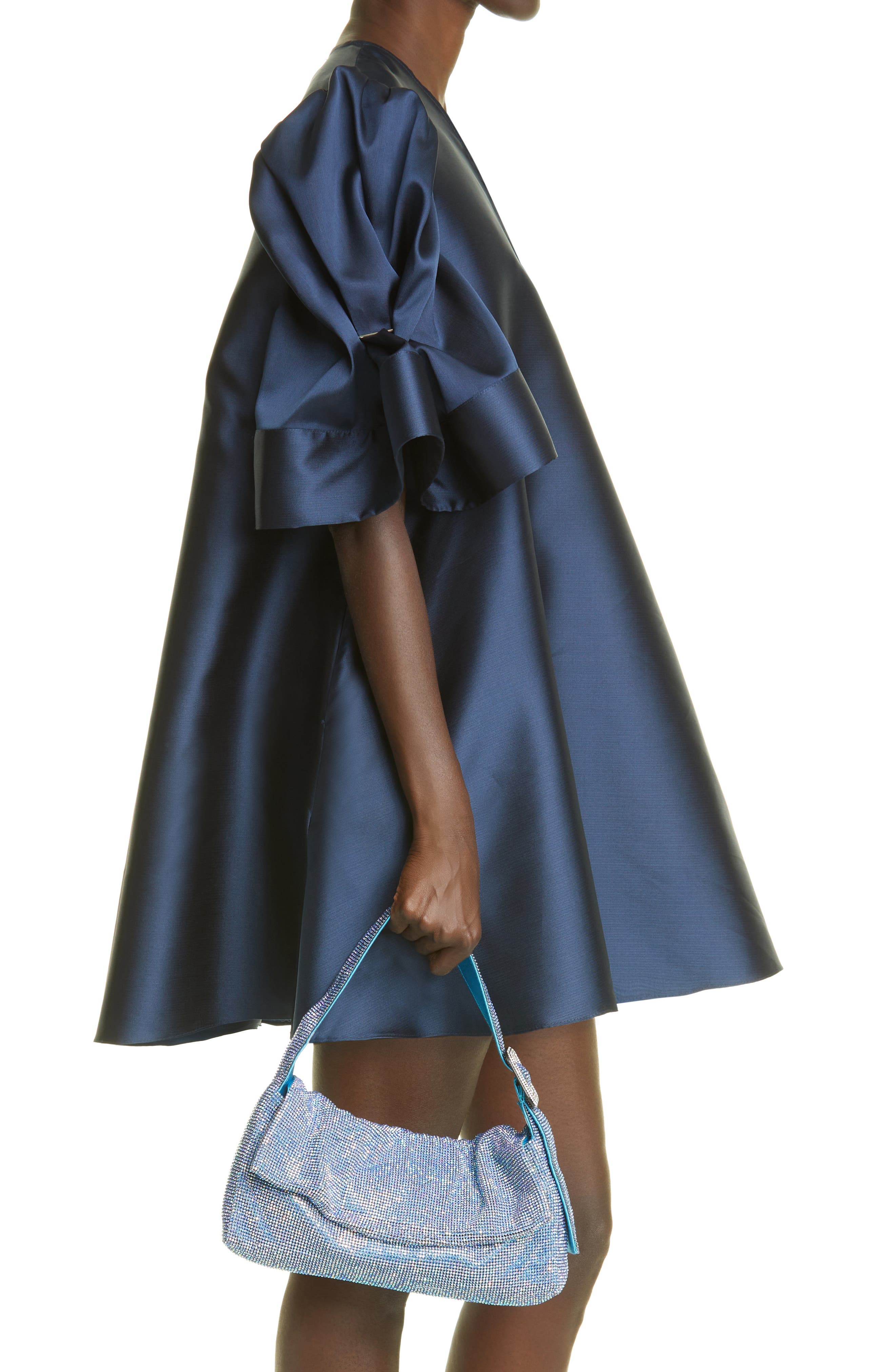 Benedetta Bruzziches Vitty Grande Crystal Mesh Shoulder Bag, Alternate, color, 