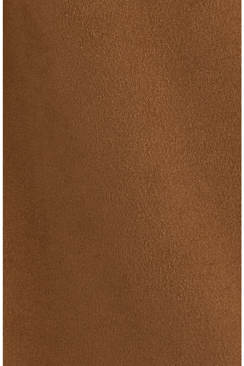 Faux Suede Blazer, Alternate, color, BROWN