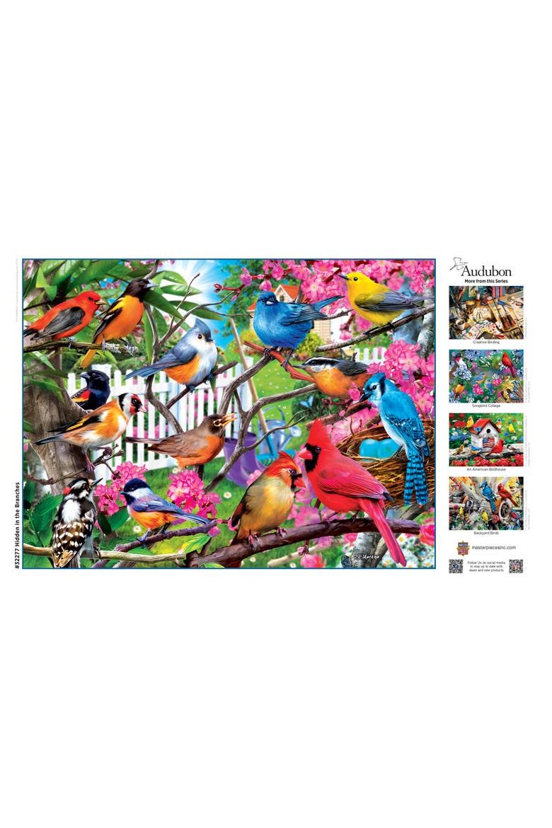 Hidden in the Branches 300 Piece Puzzle, Alternate, color, Multicolor