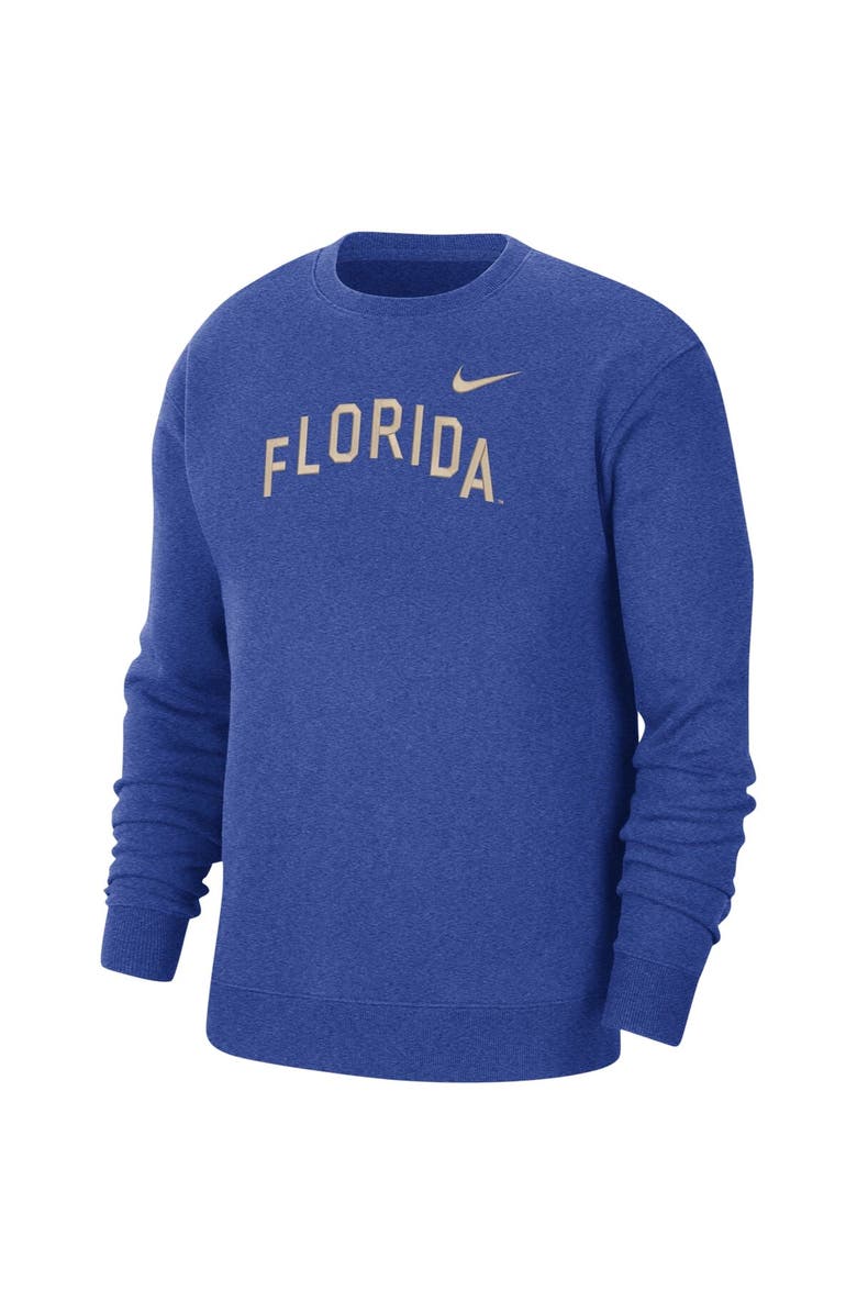 Nike Men's Nike Royal Florida Gators Campus Pullover Sweatshirt, Alternate, color, 