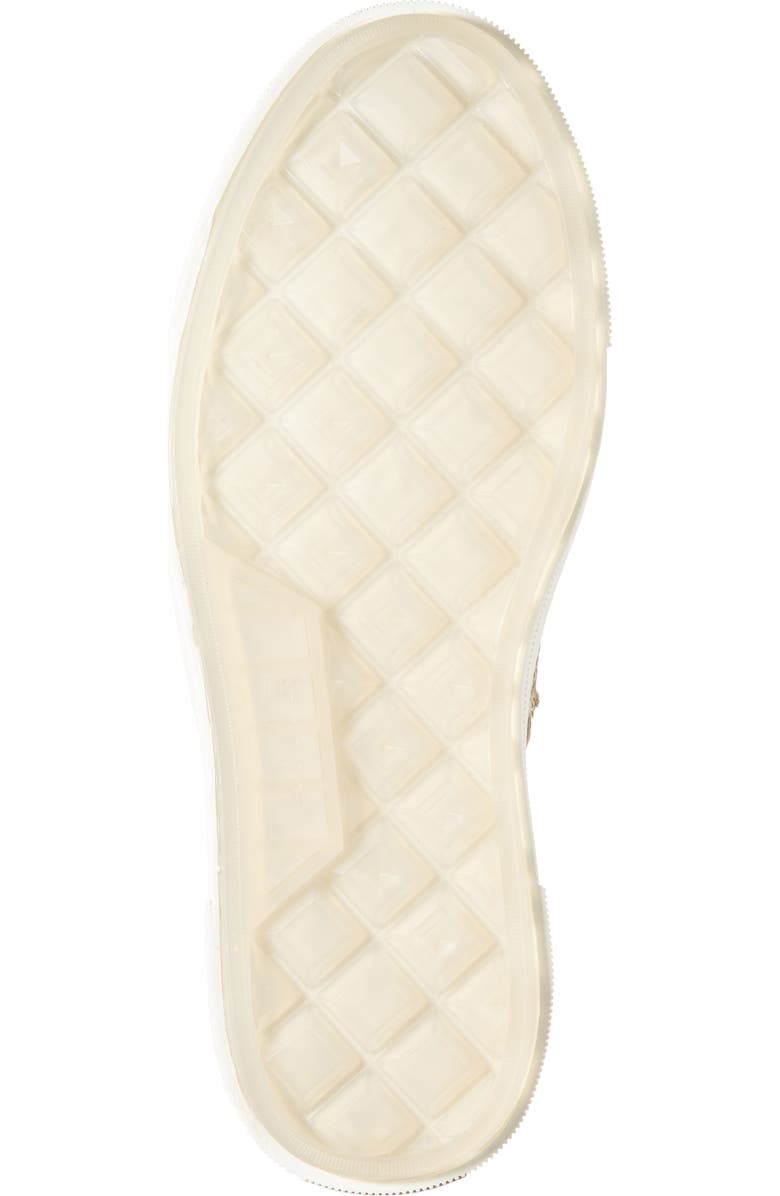 AMIRI Stars Court Low Top Platform Sneaker, Alternate, color, White/ Gold/ Brown