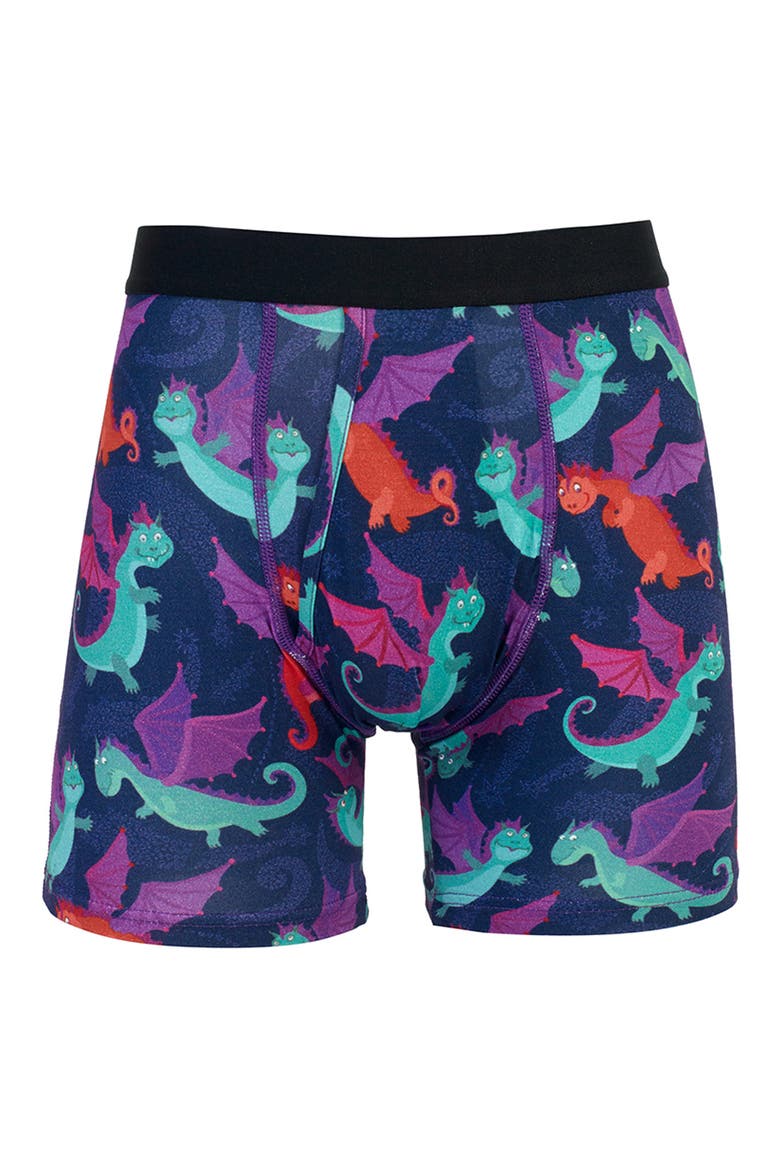 Dragons Boxer Briefs, Alternate, color, BLUE