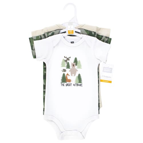 Hudson Baby Cotton Bodysuits 3-pack In Multi