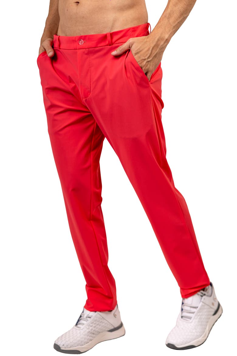 Workout Stretch Icelolly Pants, Alternate, color, RED