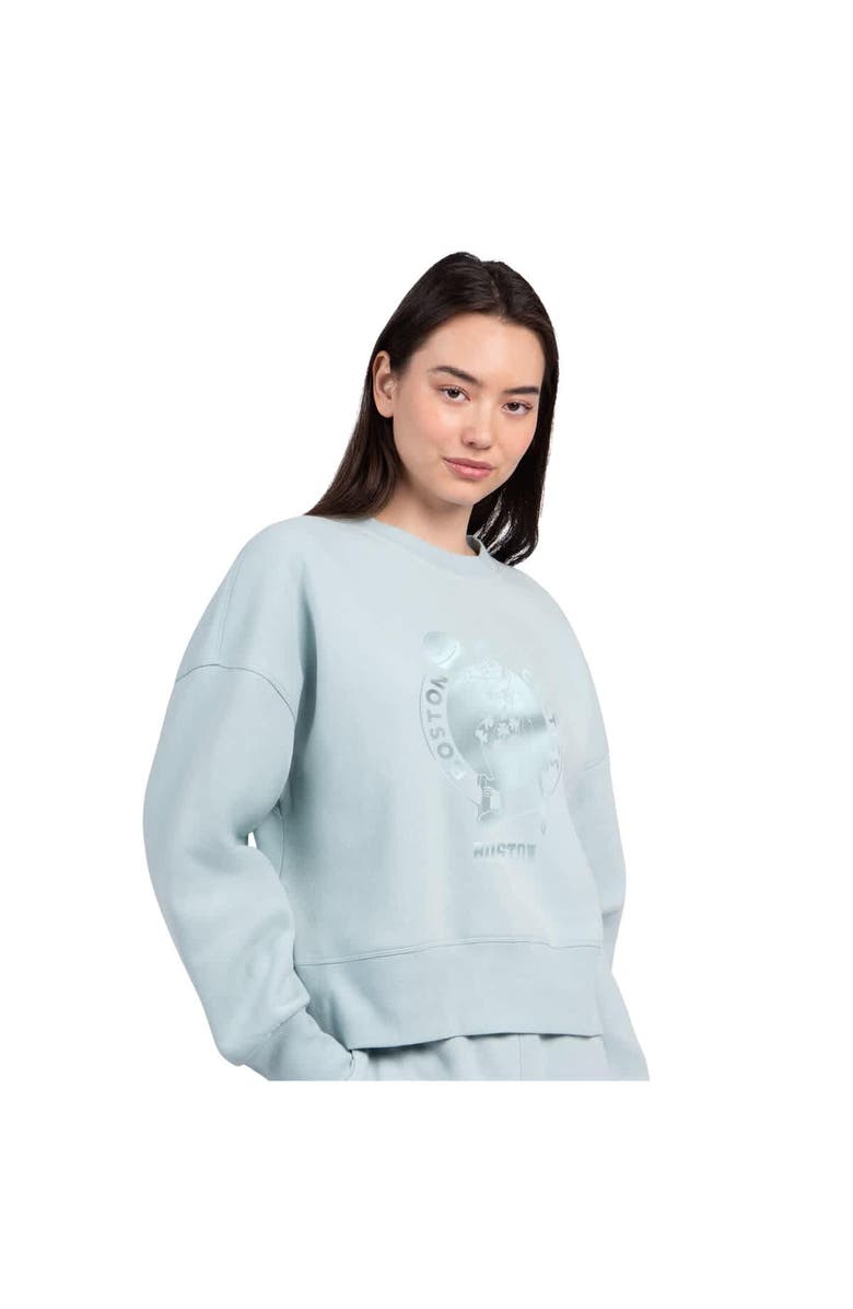 STARTER Women's Starter  Cream Boston Celtics Pastel Boxy Sweatshirt, Main, color, Mint
