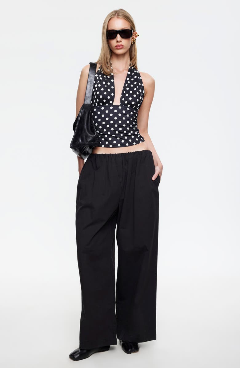 LIONESS Tidekiss Wide Leg Pants, Alternate, color, Noir