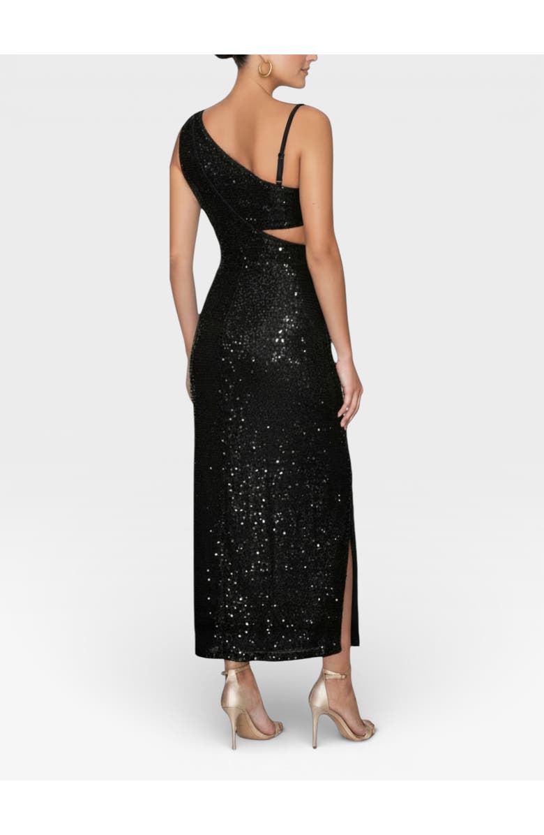 RACHEL Rachel Roy Phoenix One Shoulder Maxi Gown, Alternate, color, Black