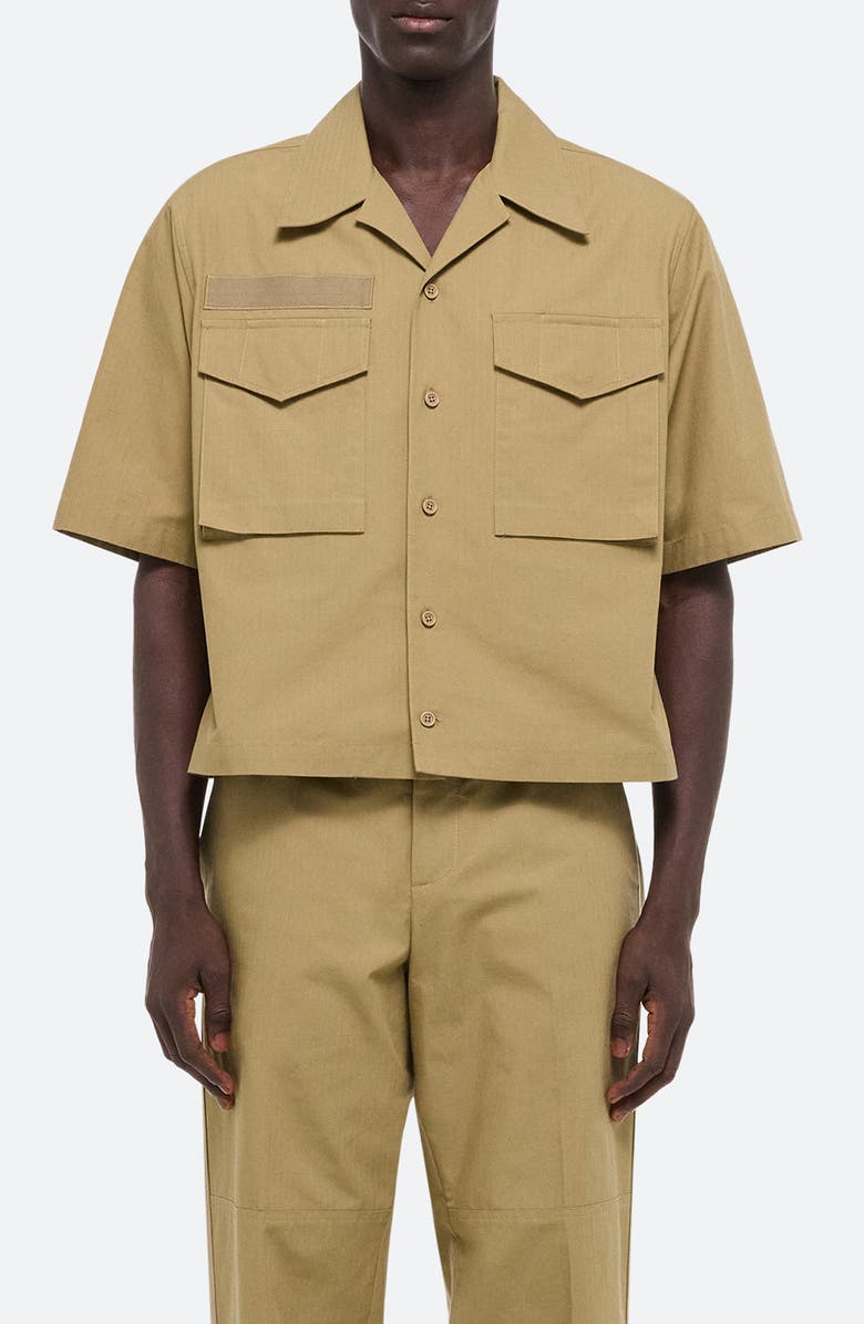 Helmut Lang Boxy Ripstop Cotton Field Shirt, Main, color, 