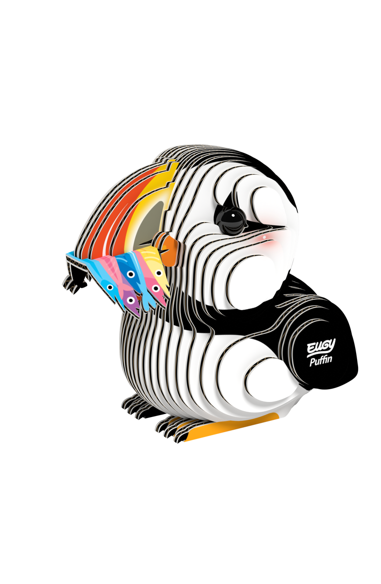 Eugy Puzzles Puffin 3D Puzzle, Alternate, color, NO COLOR