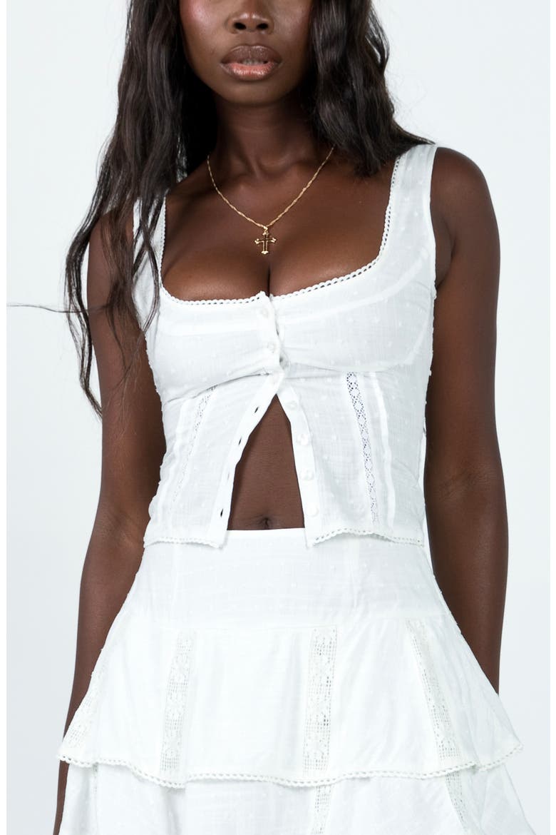 Cheyla Lace Tank, Alternate, color, WHITE