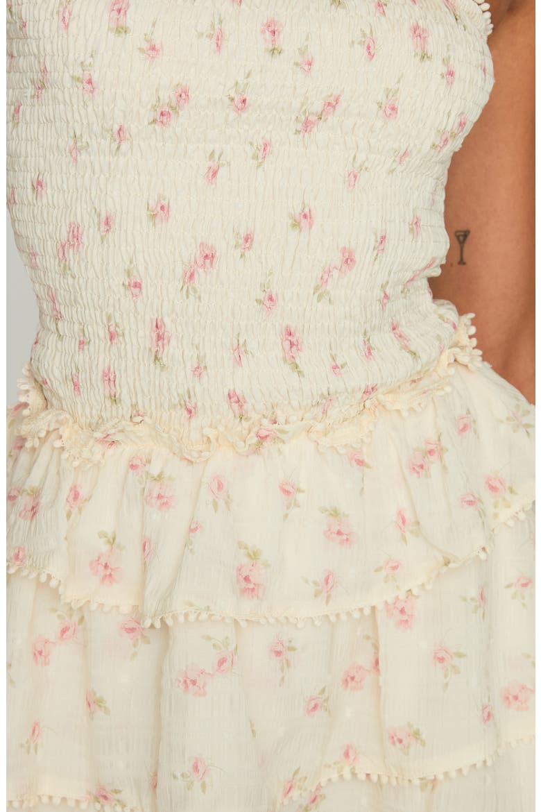 Sunkiss Frill Strapless Minidress, Alternate, color, FLORAL