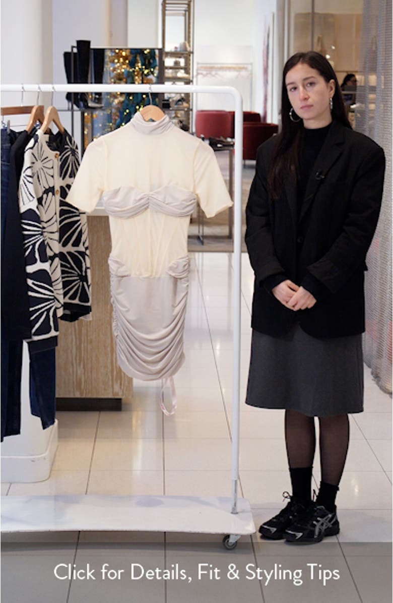 Sorrel Corset Stretch Mesh Minidress, sales video thumbnail