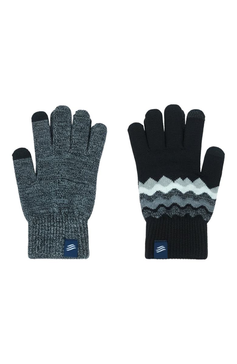 United By Blue The Merino Wool Mountain and Marled Knit Glove 2-pack, Main, color, Black