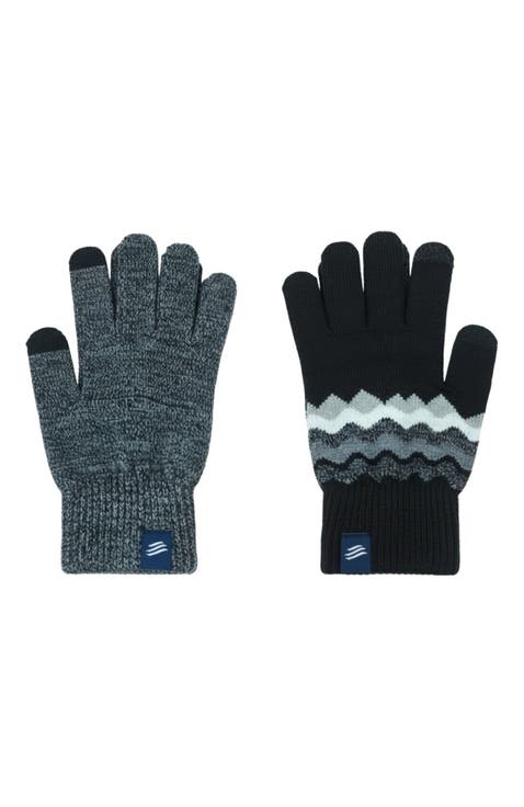 The Merino Wool Mountain and Marled Knit Glove 2-pack