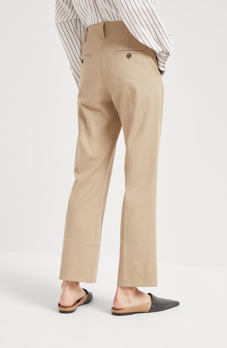 Brunello Cucinelli Kickflare Cigarette trousers, Alternate, color, 