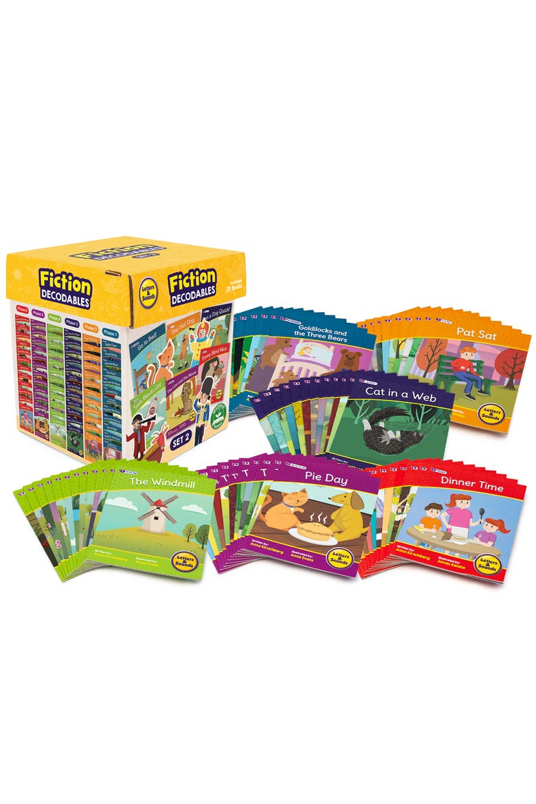Letters & Sound Set 2 Fiction Educational Learning Boxed Set, Alternate, color, Multicolored