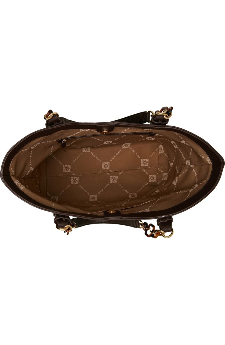 Anne Klein Medium Tote, Alternate, color, Espresso