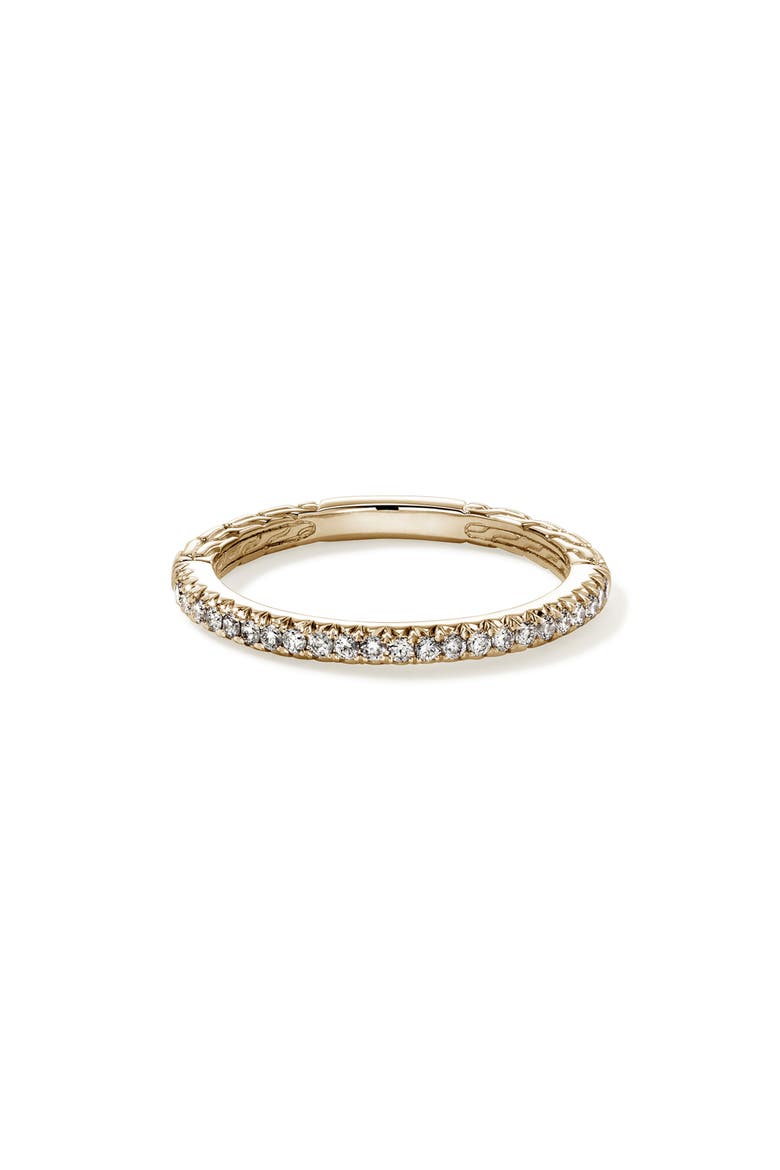 JH Essential Pavé Band Ring, Gold, Diamonds, 2mm, Main, color, GOLD