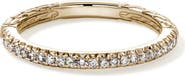 John Hardy JH Essential Pavé Band Ring, Gold, Diamonds, 2mm