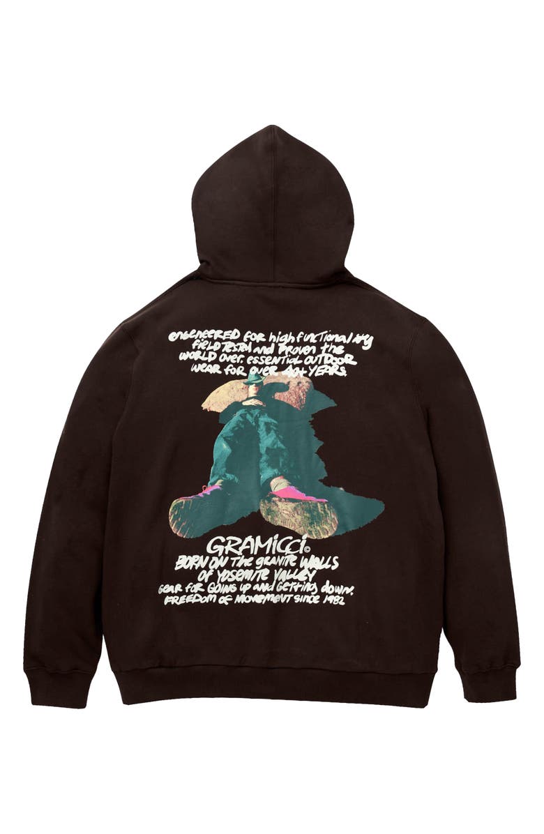 Gramicci Knit Napping Climber Hoodie, Alternate, color, Dark Brown