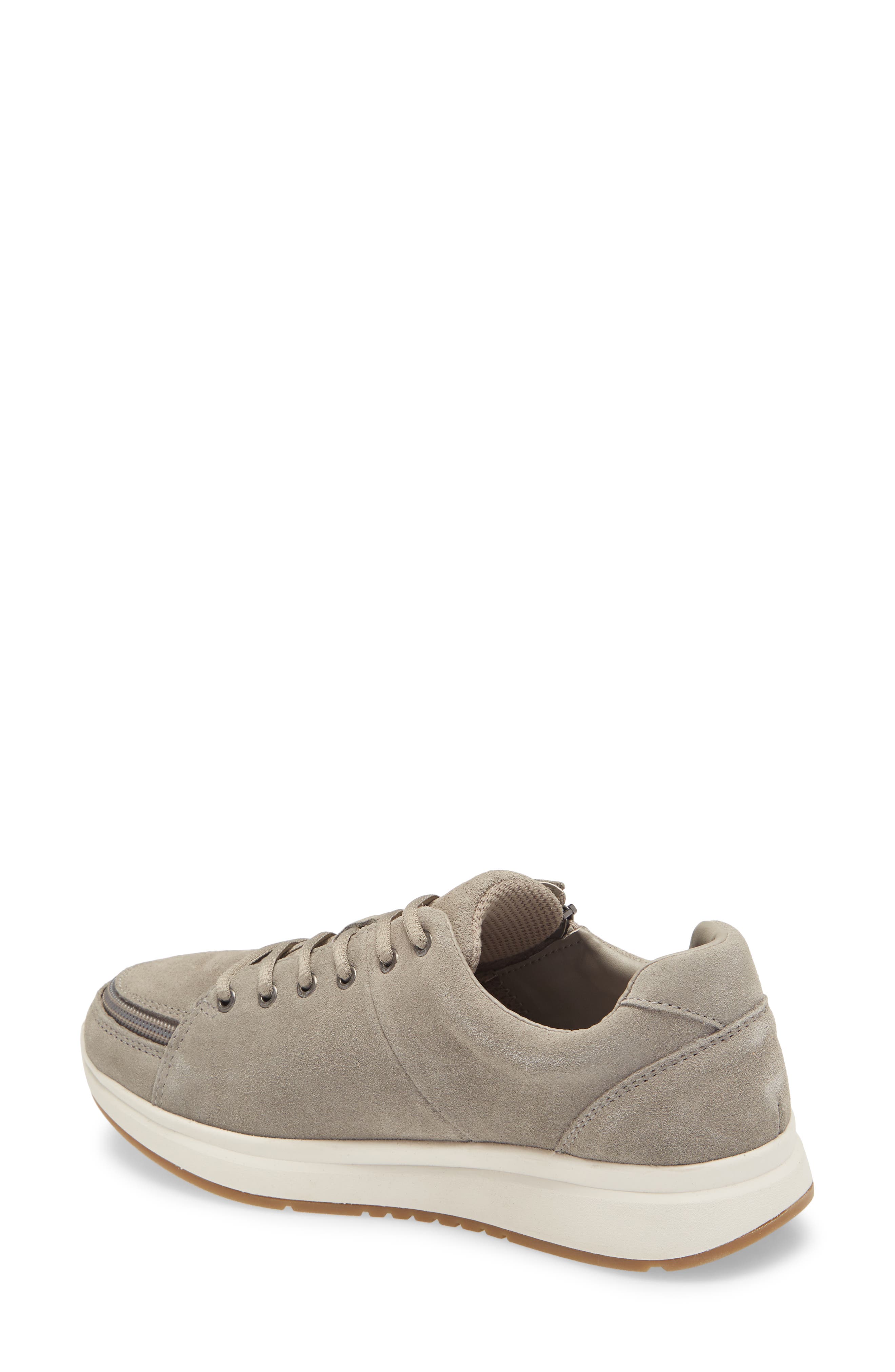 BILLY Footwear Comfort Leather Lo Sneaker, Alternate, color, Grey