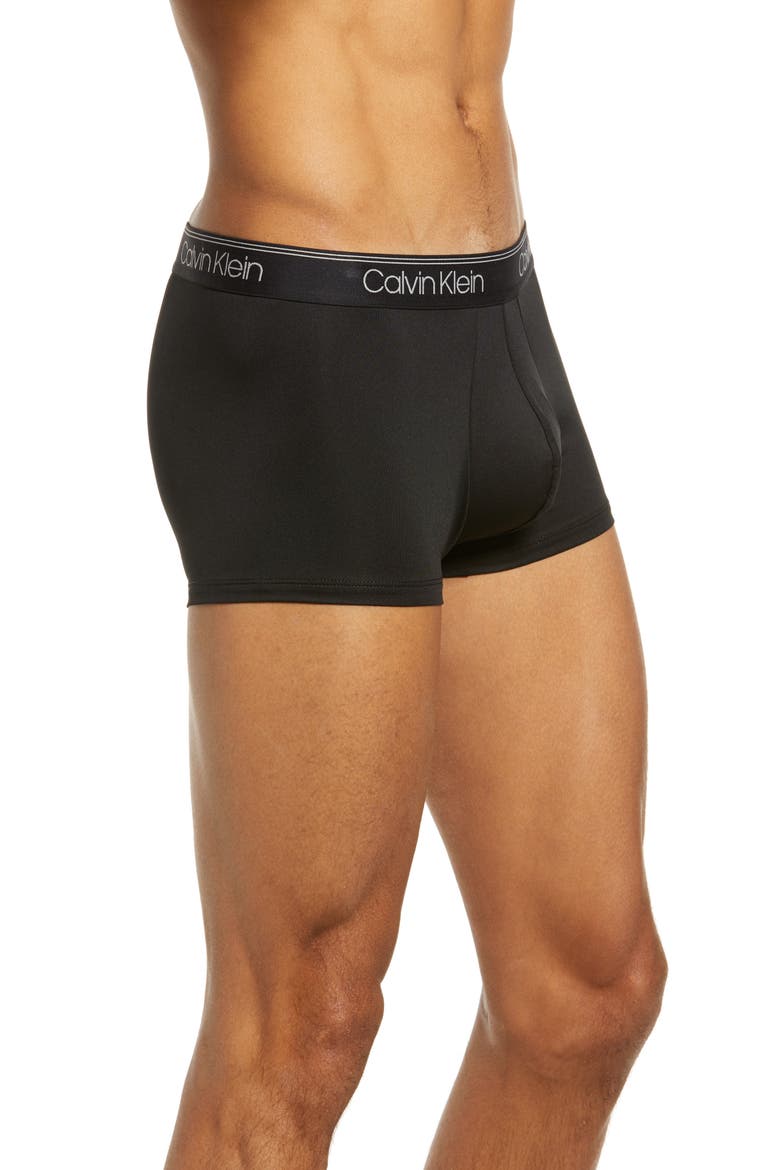 3-Pack Low Rise Microfiber Stretch Trunks, Alternate, color, BLACK
