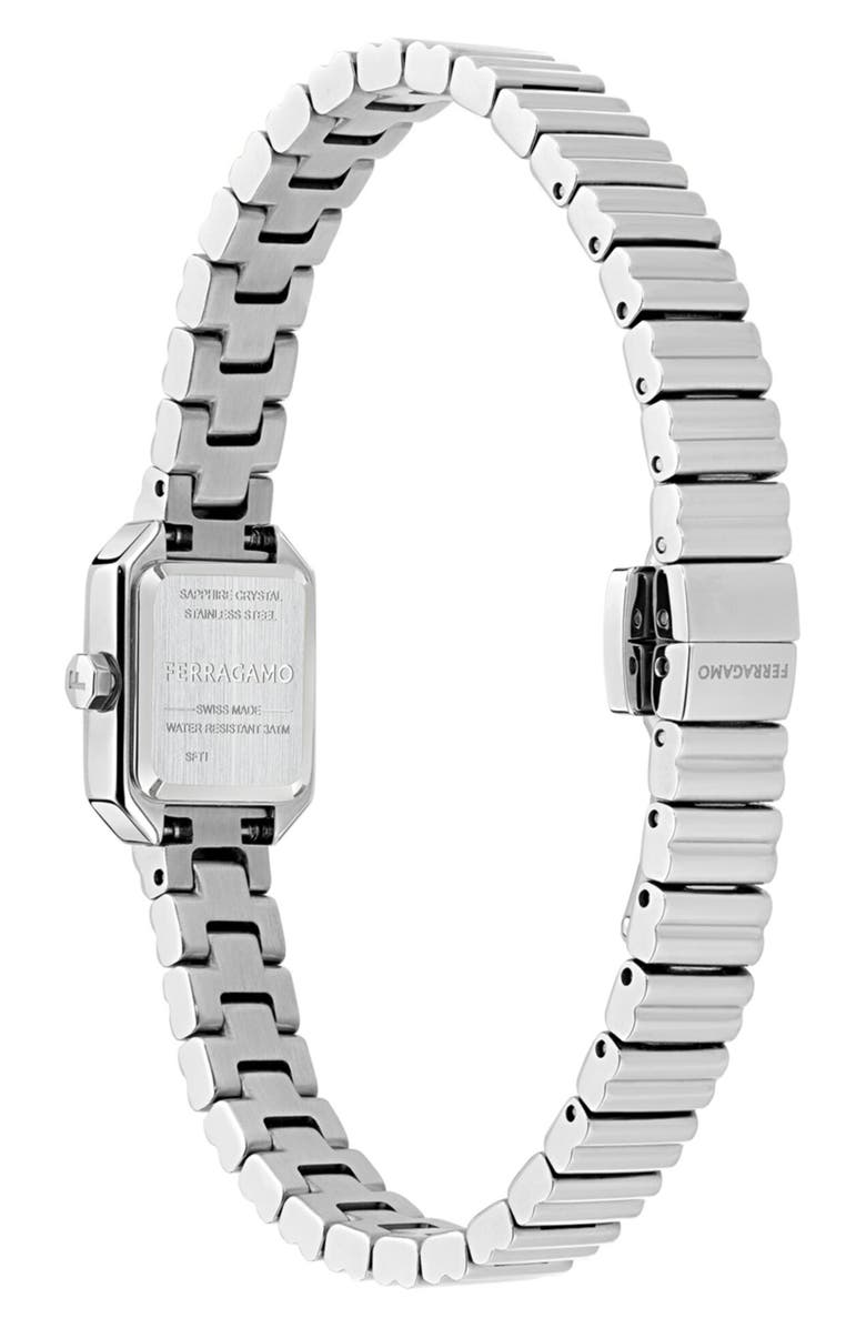 FERRAGAMO Crystal Petite Bracelet Watch, 15mm x 20mm, Alternate, color, 