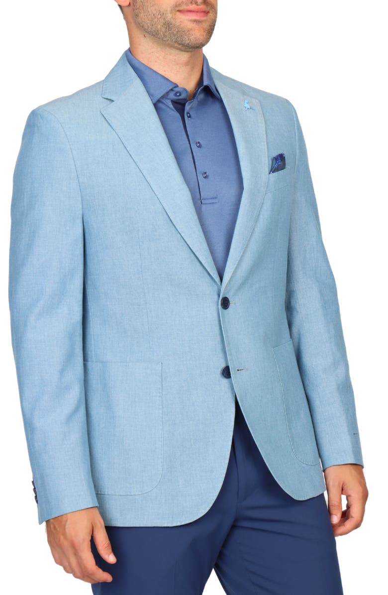 TailorByrd Mélange Textured Sport Coat, Alternate, color, Ice Blue