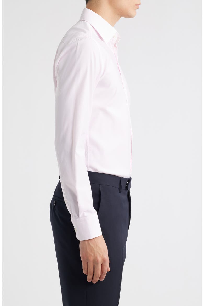 Hank Kent Slim Fit Performance Stretch Dress Shirt, Alternate, color, OPEN PINK