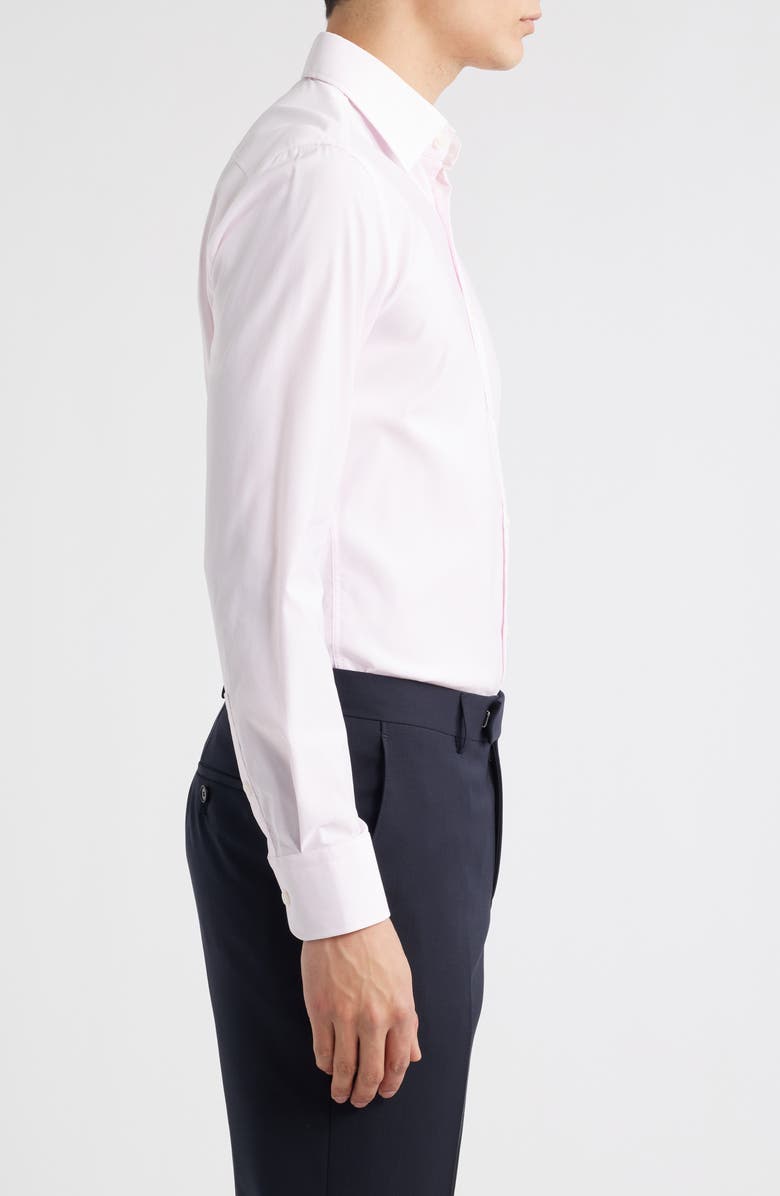 BOSS Hank Kent Slim Fit Performance Stretch Dress Shirt, Alternate, color, Open Pink