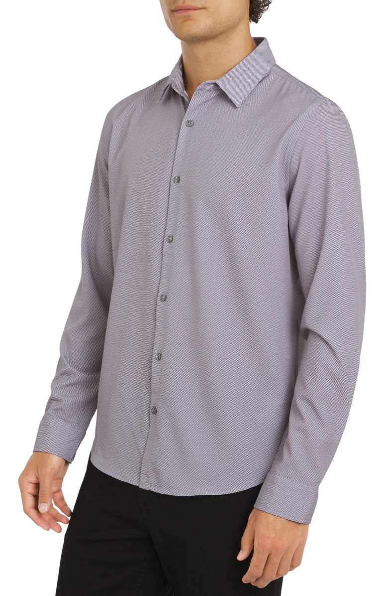DKNY SPORTSWEAR Olin Button-Up Shirt, Alternate, color, Gray