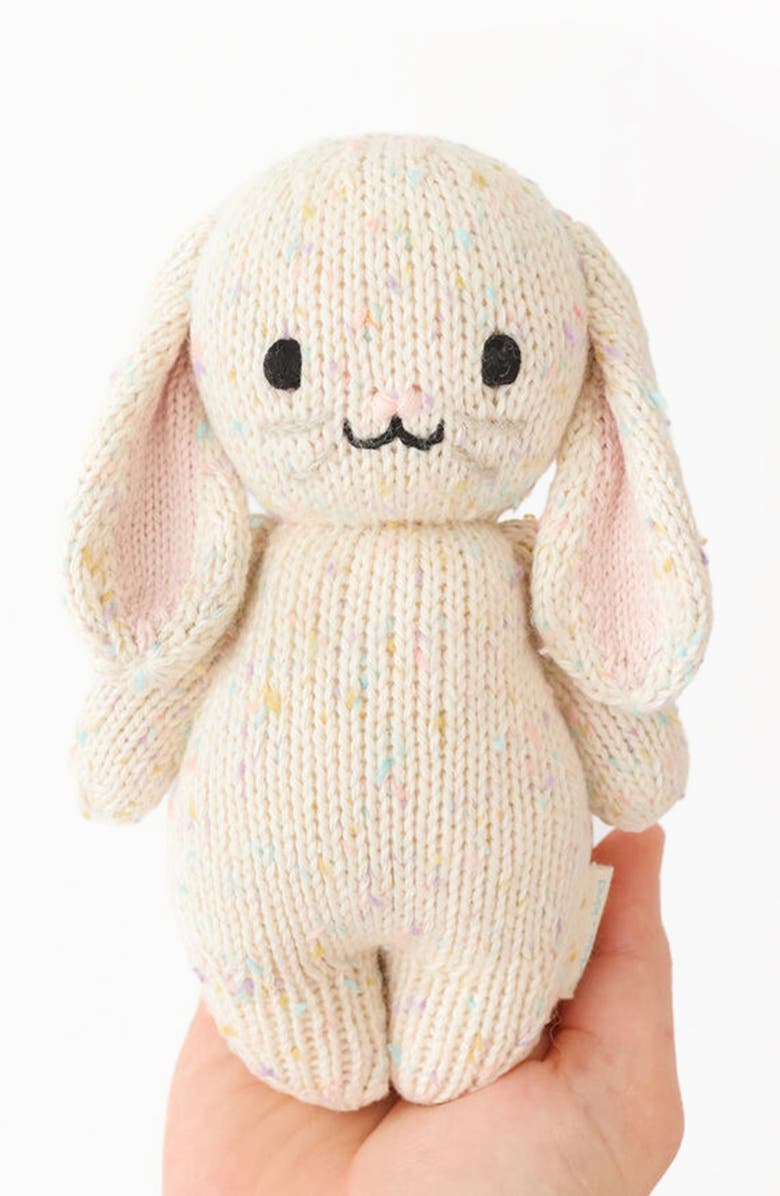 cuddle+kind Confetti Knit Baby Bunny Stuffed Animal, Alternate, color, 