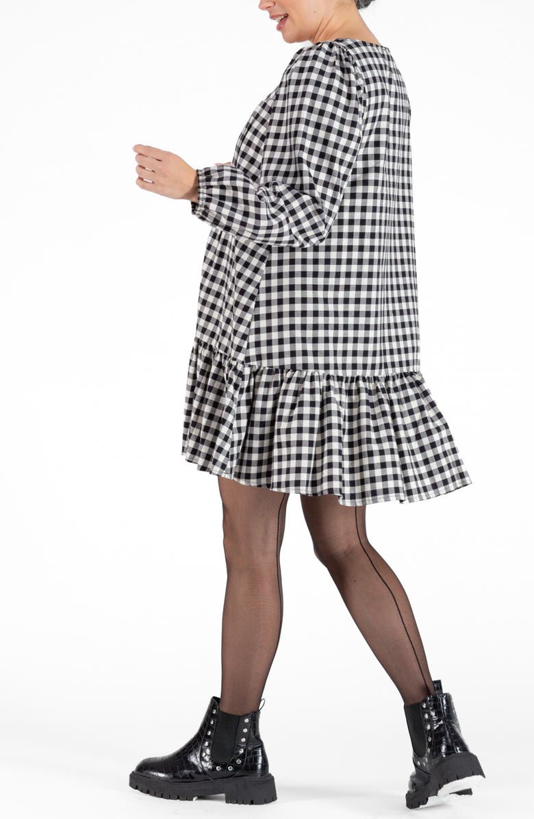 Cache Coeur Patti Short pregnancy and nursing dress, Alternate, color, Black / White