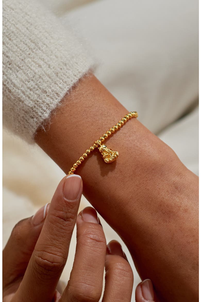 A Little 'Mama Bear' Bracelet In Gold-Tone Plating, Alternate, color, Metallic Gold