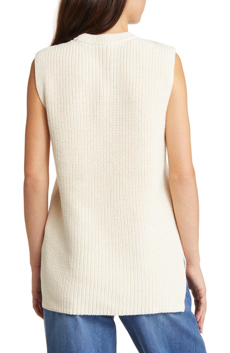 Madewell Ribbed Long Sweater Vest, Alternate, color,