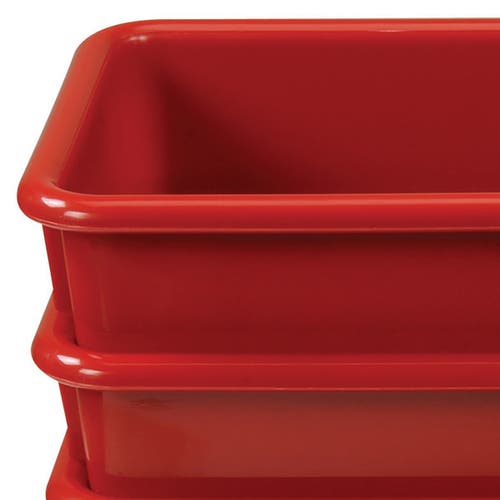 Kaplan Early Learning Company Red Colored Storage Bin In Red