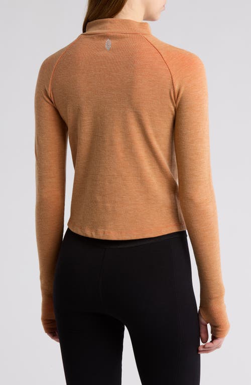 Free People Cool Down Base Layer In Camel Heather
