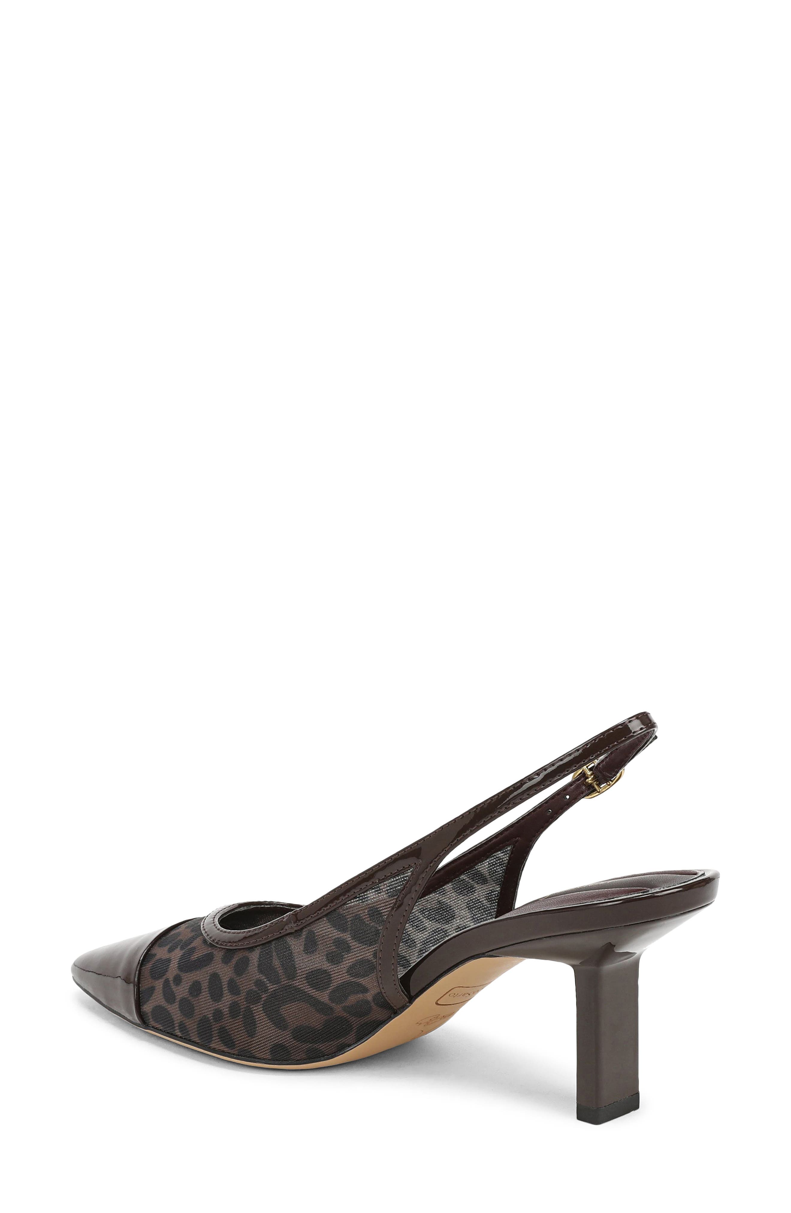Jurina Cap Toe Slingback Pump, Alternate, color, BROWN