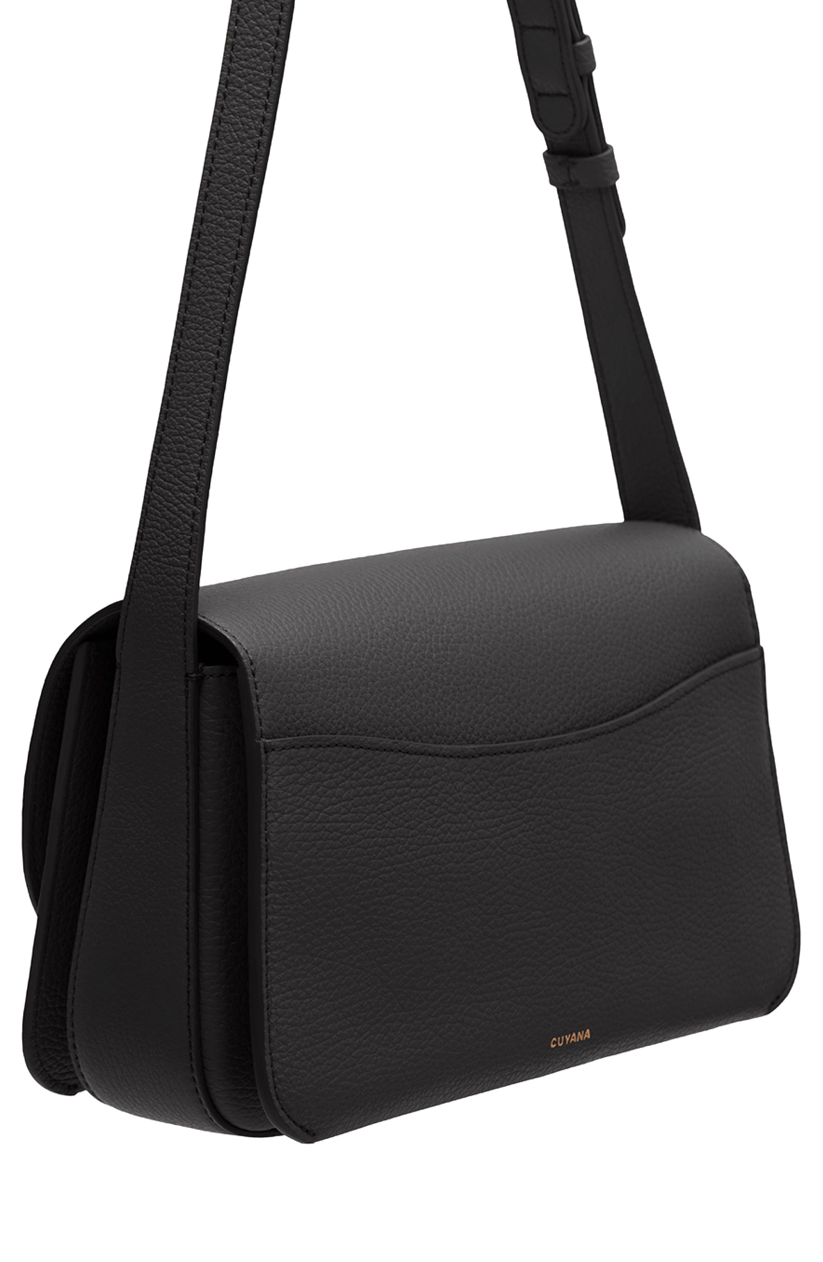 Cuyana Concertina Leather Shoulder Bag, Alternate, color, 