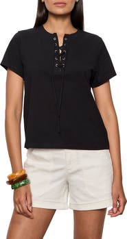 Sanctuary Timeless Lace-Up T-Shirt