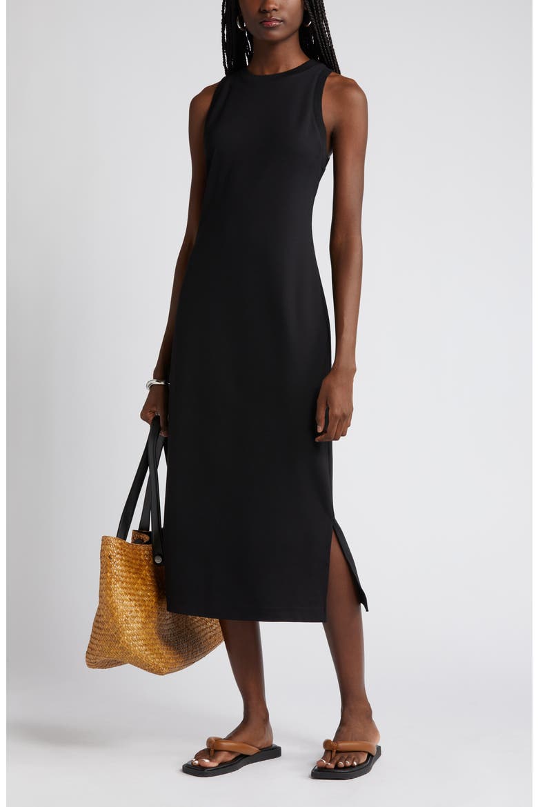 Knit Tank Dress, Alternate, color, BLACK