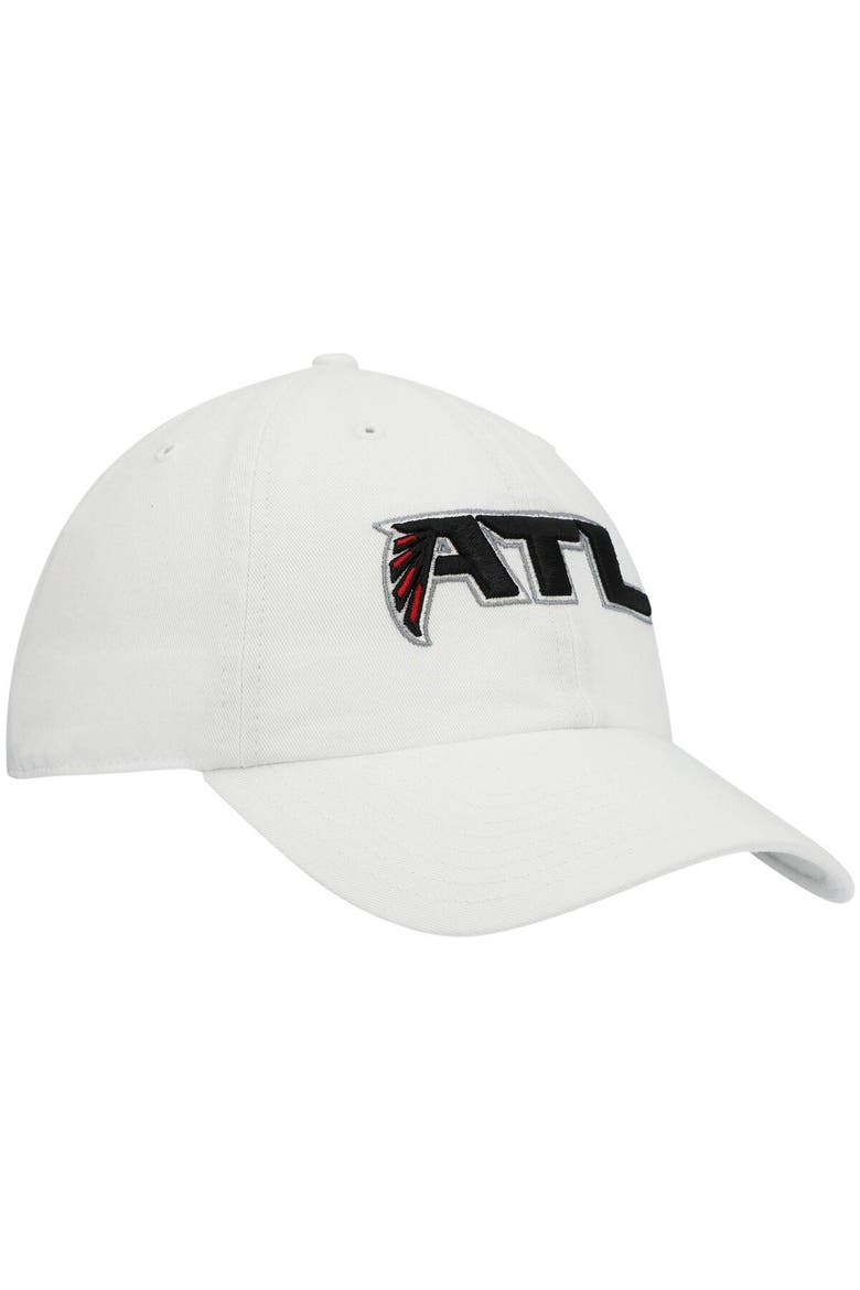 Men's '47 White Atlanta Falcons Clean Up Adjustable Hat, Alternate, color, White
